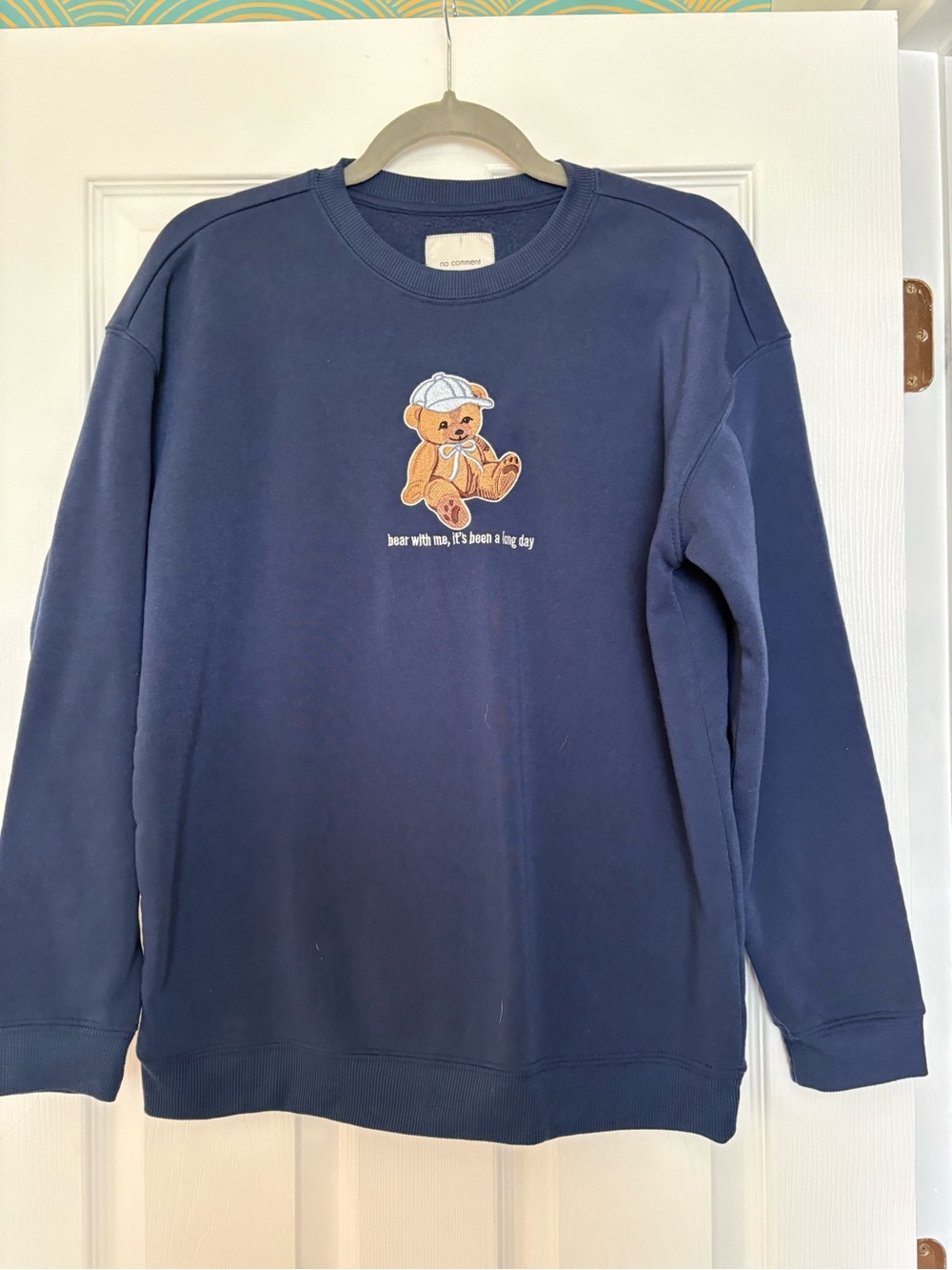 Navy Bear Crewneck Sweatshirt